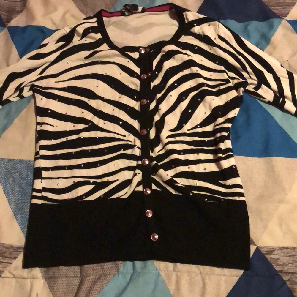 Zebra Stripes Cardigan